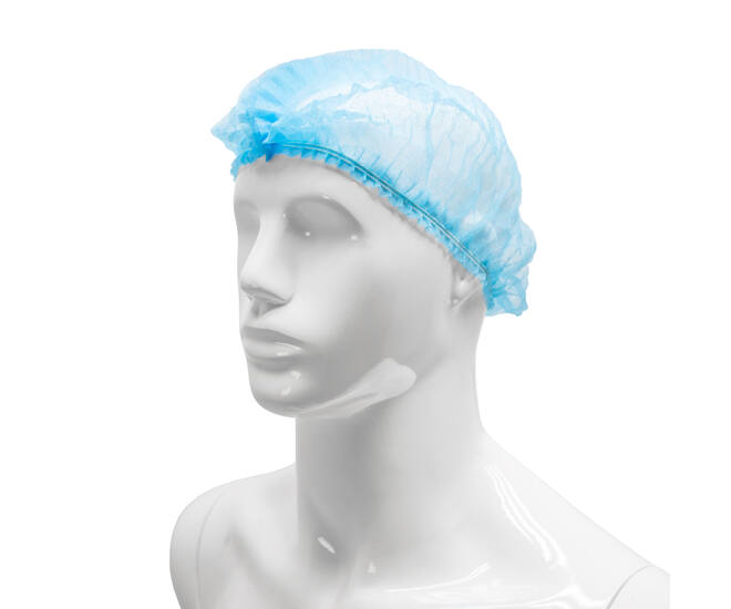 HYGOCLEAN® haarnet PP blauw 52cm dubbel elastiek