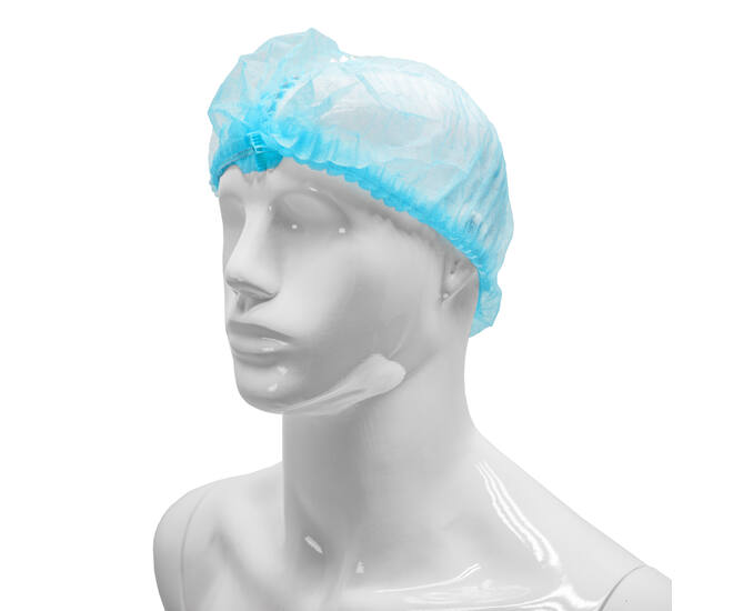 HYGOCLEAN® haarnet PP blauw 52cm dubbel elastiek