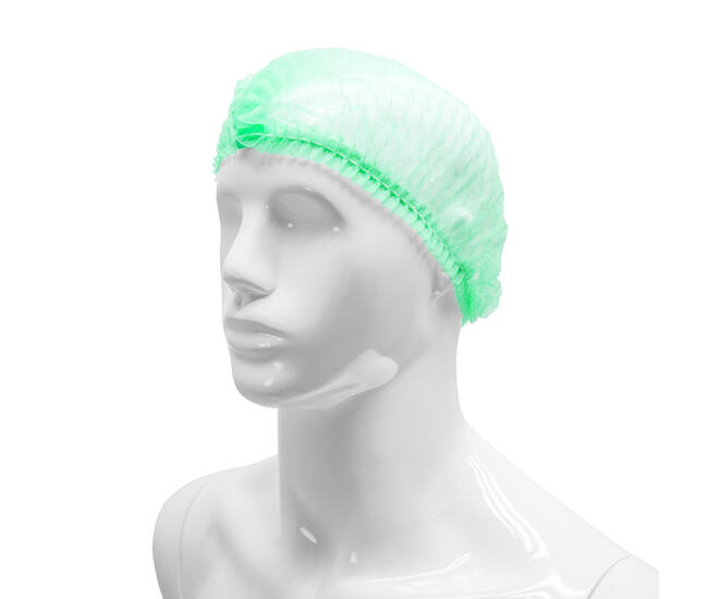 HYGOCLEAN® haarnet PP groen 52cm elastiek