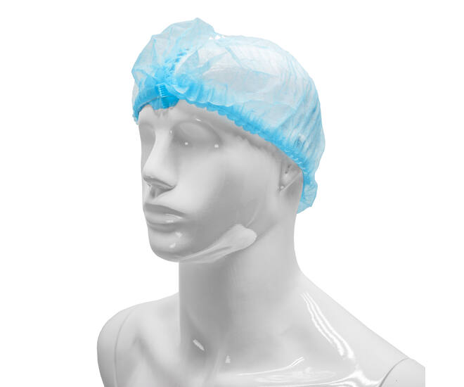 HYGOCLEAN® haarnet PP blauw 58cm elastiek