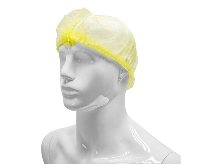 HYGOCLEAN® haarnet PP geel 58cm elastiek