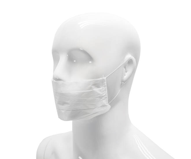 HYGOCLEAN® mondmasker papier 2-lgs wit earloop