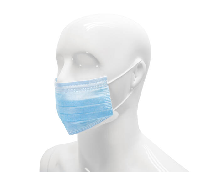 HYGOCLEAN® mondmasker PP 3-lgs blauw earloop