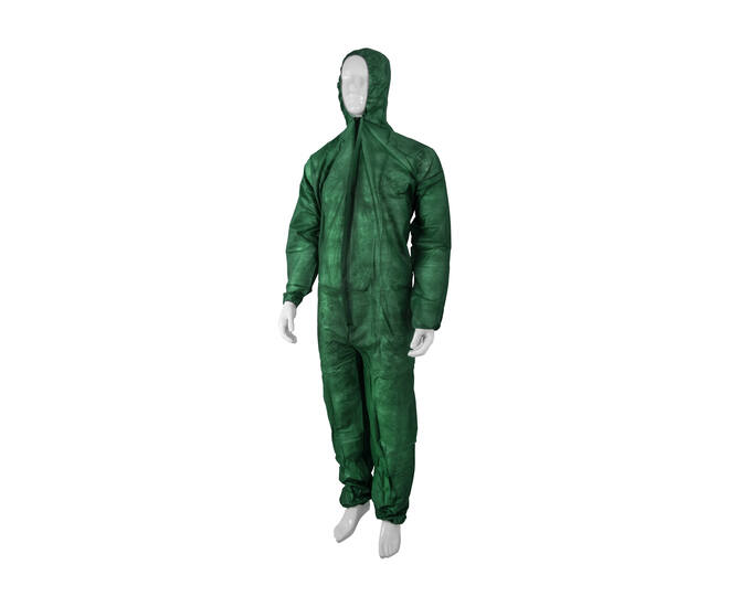 HYGOCLEAN® overal PP rits kap groen L