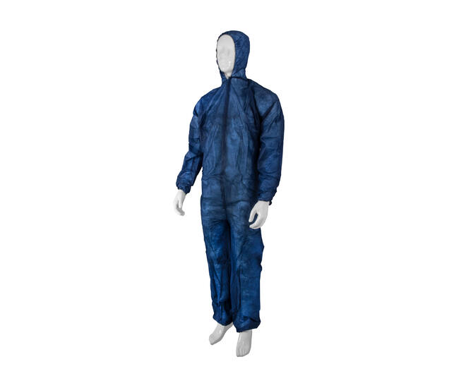 HYGOCLEAN® overal PP klittenband kap blauw XL