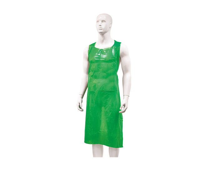 HYGOCLEAN® schort LDPE groen 20Mu blok