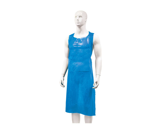 HYGOCLEAN® schort LDPE blauw 20Mu blok