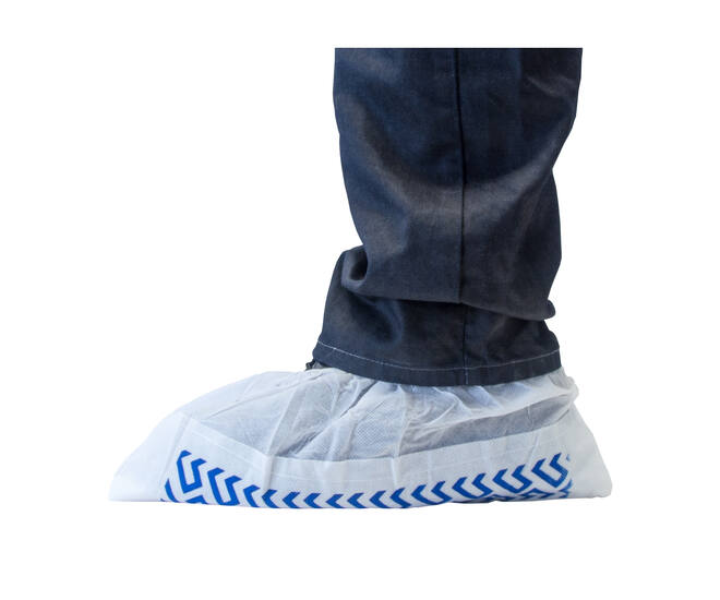 HYGOCLEAN® overschoen PP-PE zwaar wit/blauw