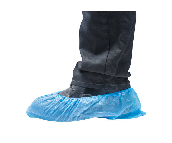 HYGOCLEAN® overschoen CPE blauw 25mu