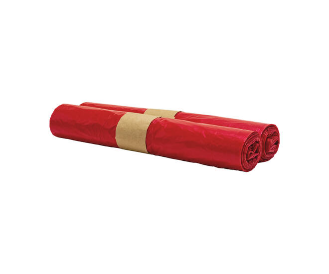 Zak HDPE 58 x 100cm T23 rood