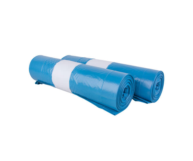 Zak LDPE 65/20 x 125cm T70 blauw