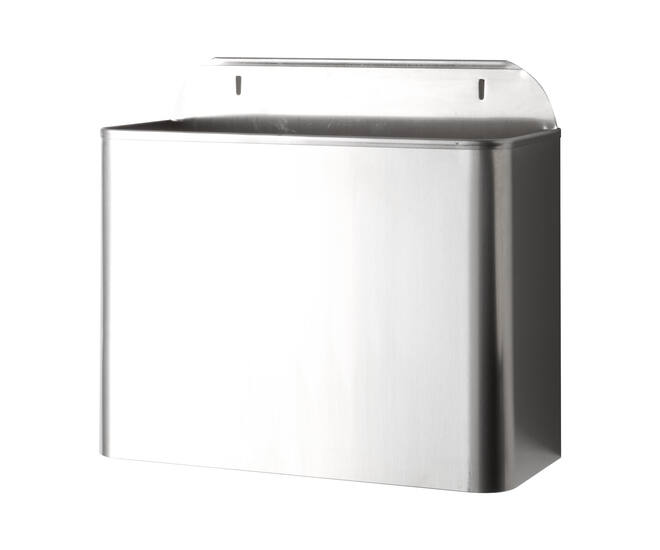 Afvalbak wand 10ltr RVS
