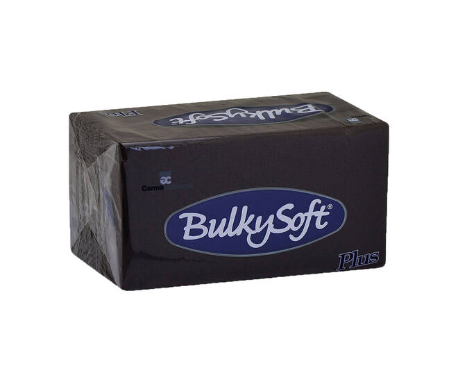 BULKYSOFT® Rainbow servet 2-lgs zwart PTP 1/8