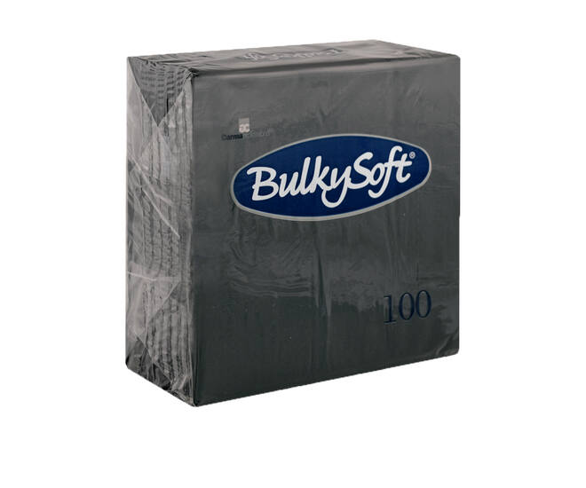 BULKYSOFT® Rainbow servet 2-lgs zwart 1/4