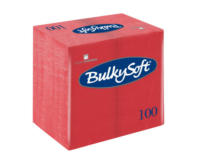 BULKYSOFT® Rainbow servet 2-lgs rood 1/8