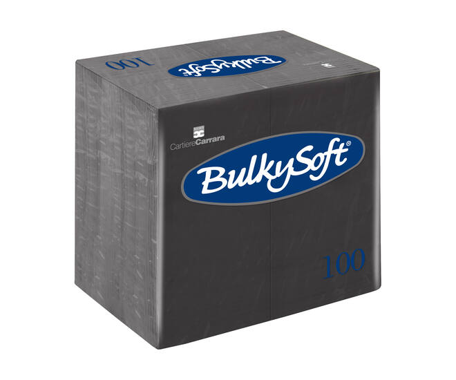 BULKYSOFT® Rainbow servet 2-lgs zwart 1/8