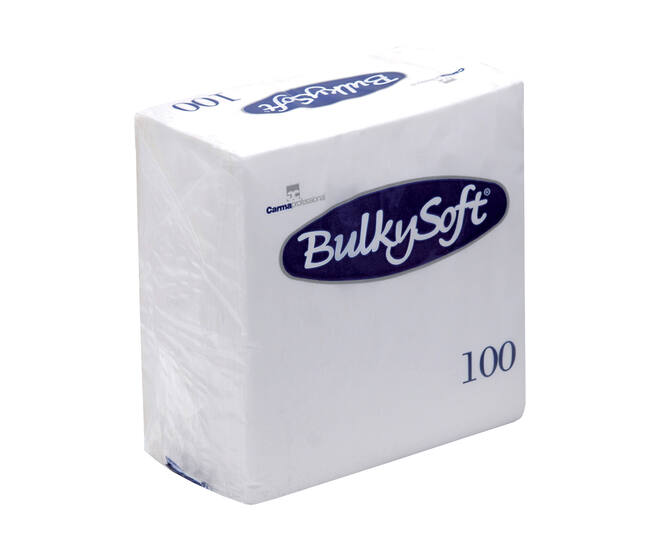 BULKYSOFT® servet 2-lgs wit 1/4 ECOLABEL