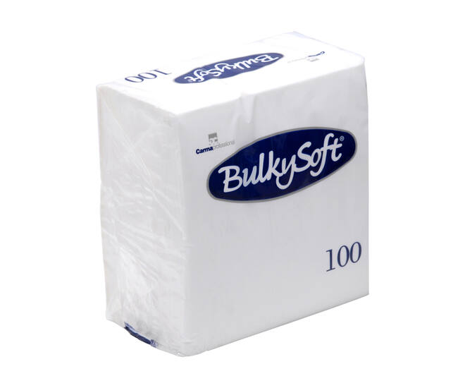 BULKYSOFT® servet 2-lgs wit 1/4 ECOLABEL