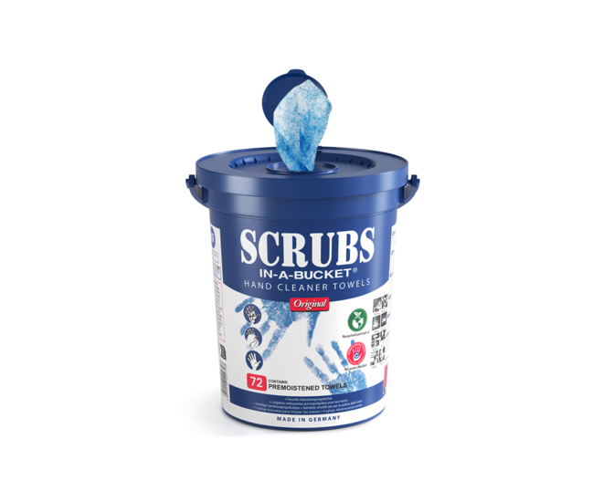 Scrubs in a bucket wipes