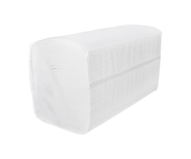 Handdoek 3-lgs wit cell interfold