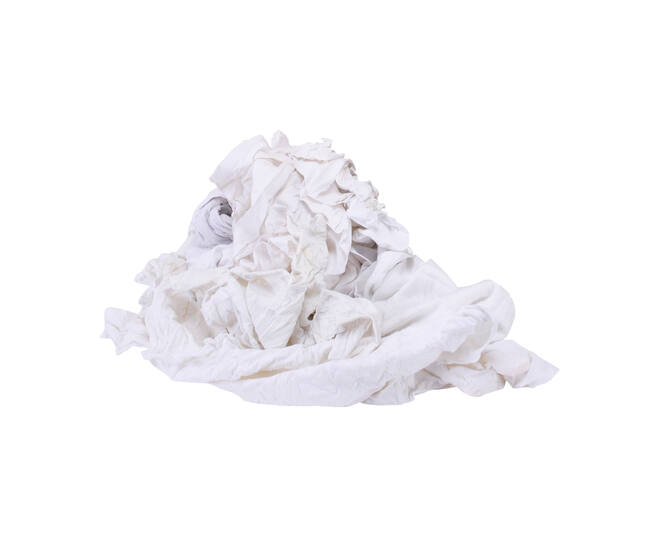 Witte poetslappen tricot/w