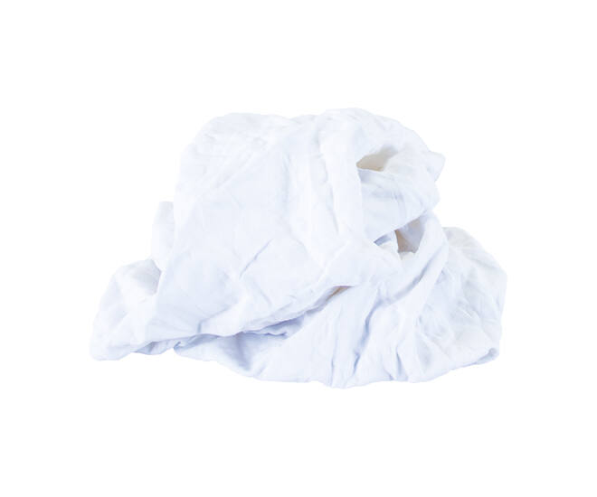 Witte poetslappen dun