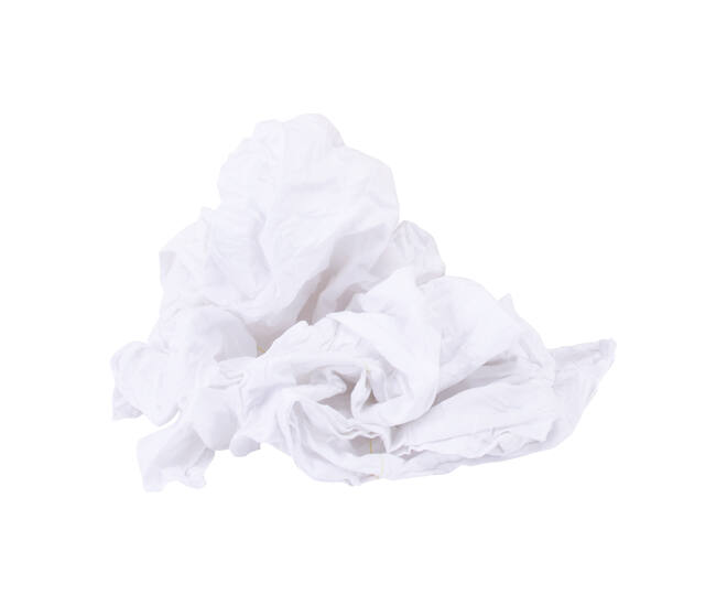 Witte poetslappen lakenstof