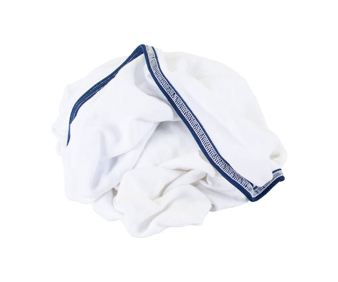 Witte poetslappen tricot nieuw