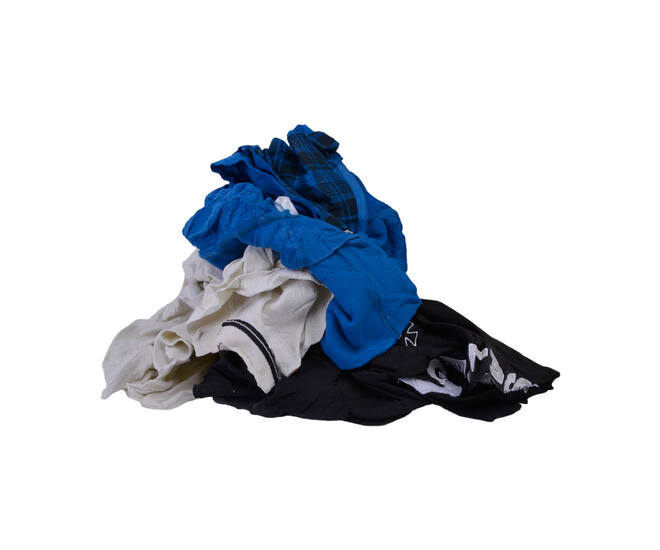 Gekleurde poetslappen tricot dik