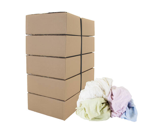 Gekleurde poetslappen tricot polo pastel