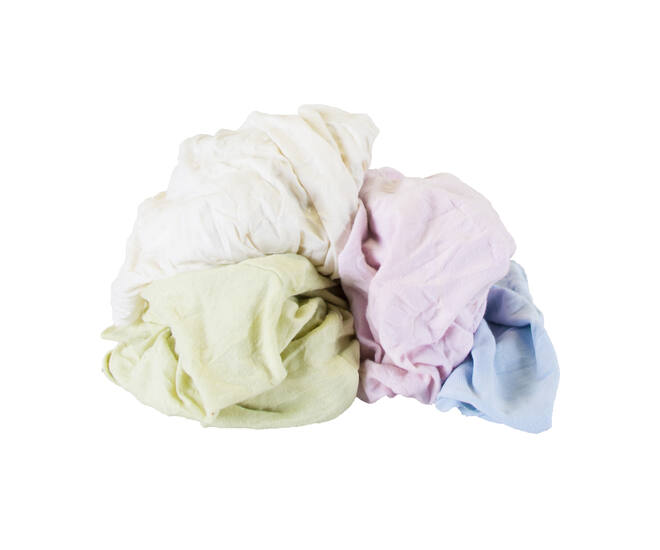Gekleurde poetslappen tricot polo pastel