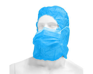 HYGOCLEAN® astrokap PP mondmasker blauw 38cm