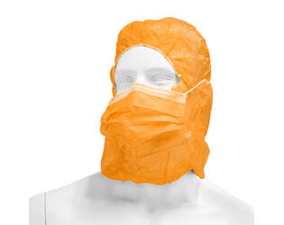 HYGOCLEAN® astrokap PP mondmasker oranje 38cm