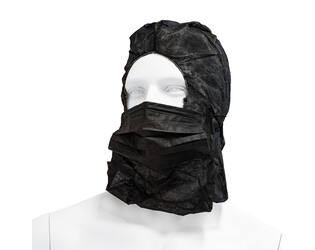HYGOCLEAN® astrokap PP mondmasker zwart 38cm