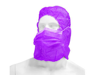 HYGOCLEAN® astrokap PP mondmasker paars 38cm