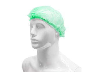HYGOCLEAN® haarnet PP groen 58cm dubbel elastiek