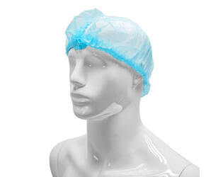 HYGOCLEAN® haarnet PP blauw 52cm dubbel elastiek