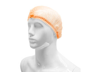 HYGOCLEAN® haarnet PP oranje 52cm elastiek