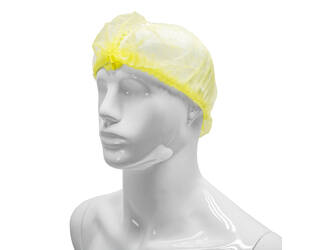HYGOCLEAN® haarnet PP geel 58cm elastiek