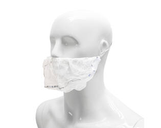 HYGOCLEAN® baardmasker PP wit 46cm headloop
