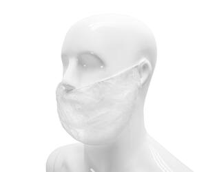 HYGOCLEAN® baardmasker PP wit 46cm dubbel earloop