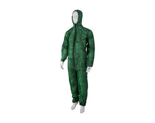 HYGOCLEAN® overal PP rits kap groen L
