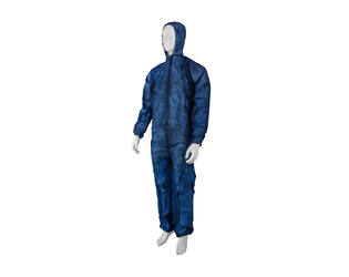 HYGOCLEAN® overal PP klittenband kap blauw L