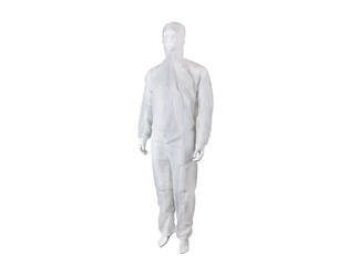 HYGOCLEAN® overal PP klittenband kap wit 2XL
