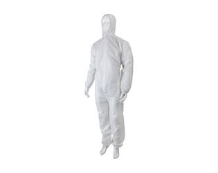 HYGOCLEAN® overal PP SMS rits kap wit M