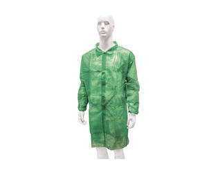 HYGOCLEAN® bezoekersjas PP klittenband groen 2XL