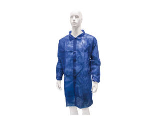 HYGOCLEAN® bezoekersjas PP klittenband blauw 3XL