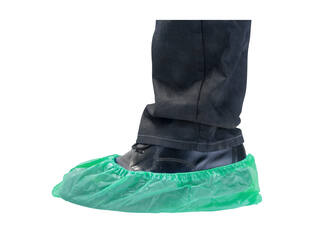 HYGOCLEAN® overschoen CPE groen 40Mu geruwd