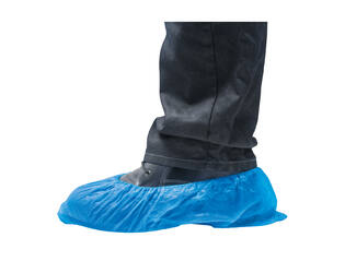 HYGOCLEAN® overschoen CPE blauw 30Mu geruwd