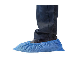 HYGOCLEAN® overschoen CPE blauw 70Mu geruwd